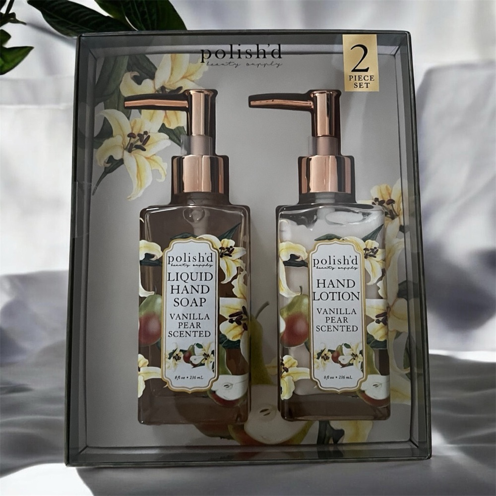 Polish’s Vanilla Pear Scented Hand Soap and Lotion Set